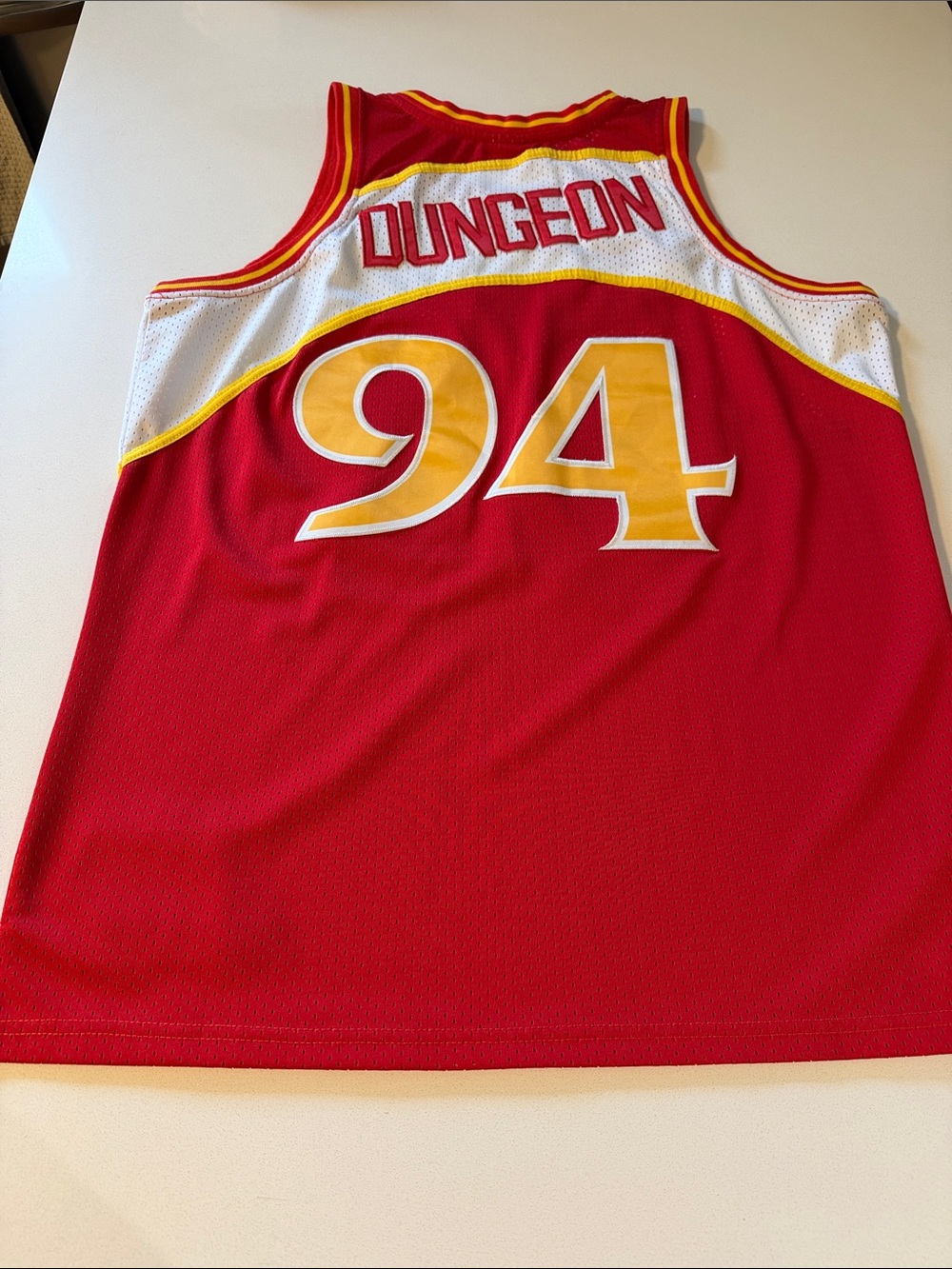 Mitchell & Ness Red and White 'Kast 94' Hardwood Classics Jersey - Picture 6 of 6